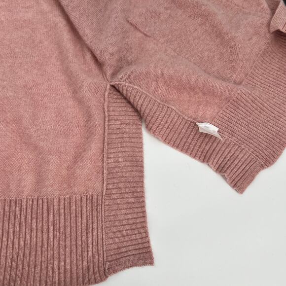 Halogen 100% Cashmere Poncho Cardigan Womens One Size Pink Sweater Open Front - Picture 6 of 8